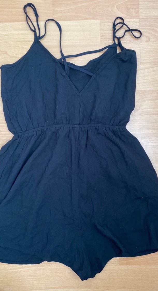 Siyah kısa tulum - Görsel 3