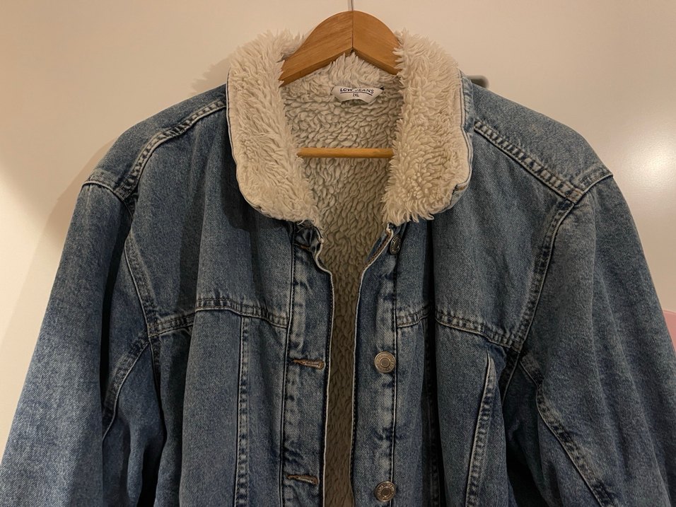 Kadın Mavi Düğmeli Kot Ceket - Görsel 2