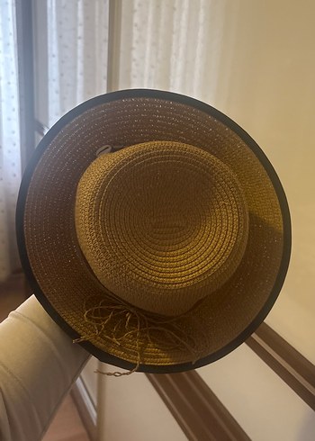 Boncuk Detaylı Bej Bohem Kadın Şapka - Görsel 3