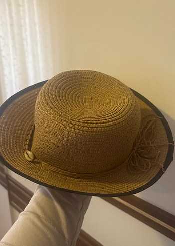 Boncuk Detaylı Bej Bohem Kadın Şapka - Görsel 4