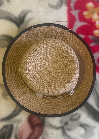 Boncuk Detaylı Bej Bohem Kadın Şapka - Görsel 6