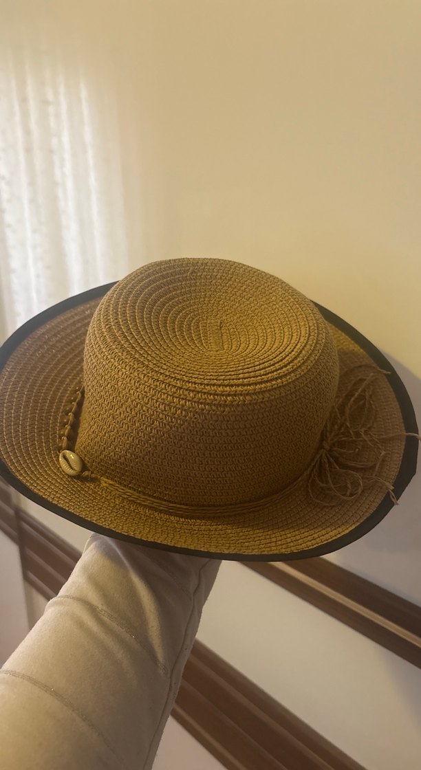 Boncuk Detaylı Bej Bohem Kadın Şapka - Görsel 4