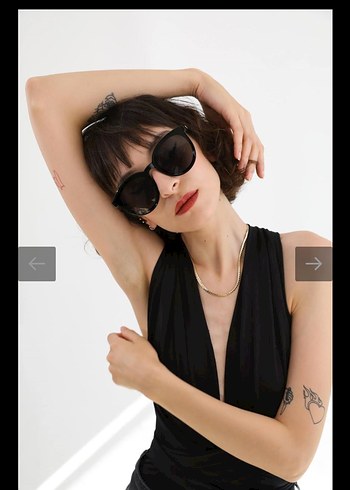 Bilge Karga Kadın Siyah Güneş Gözlüğü - Görsel 2