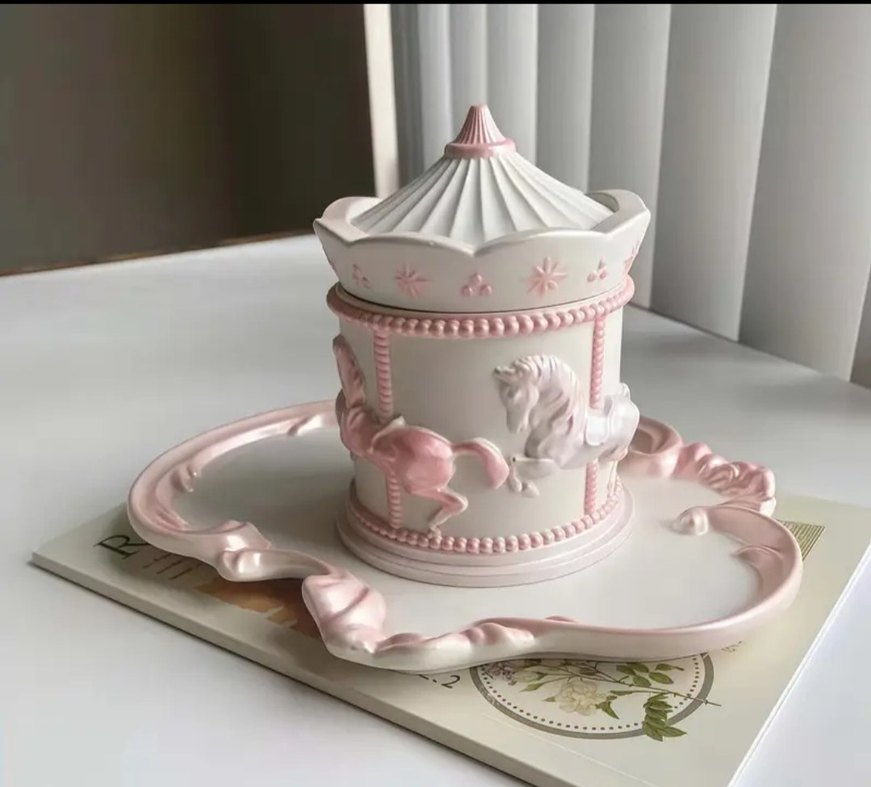 Dekoratif atlı karınca mumluk seti - Görsel 4