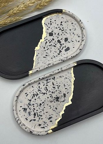 Beyaz Bohem Dekor tabak - Görsel 3