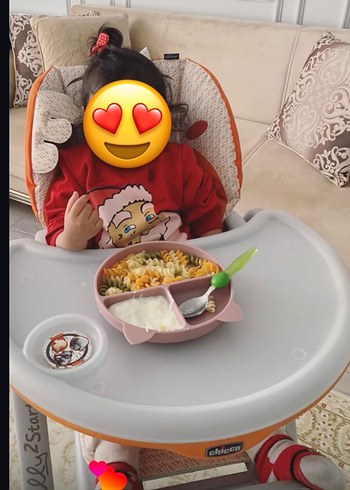 Turuncu Chicco Bebek Mama Sandalyesi - Görsel 2