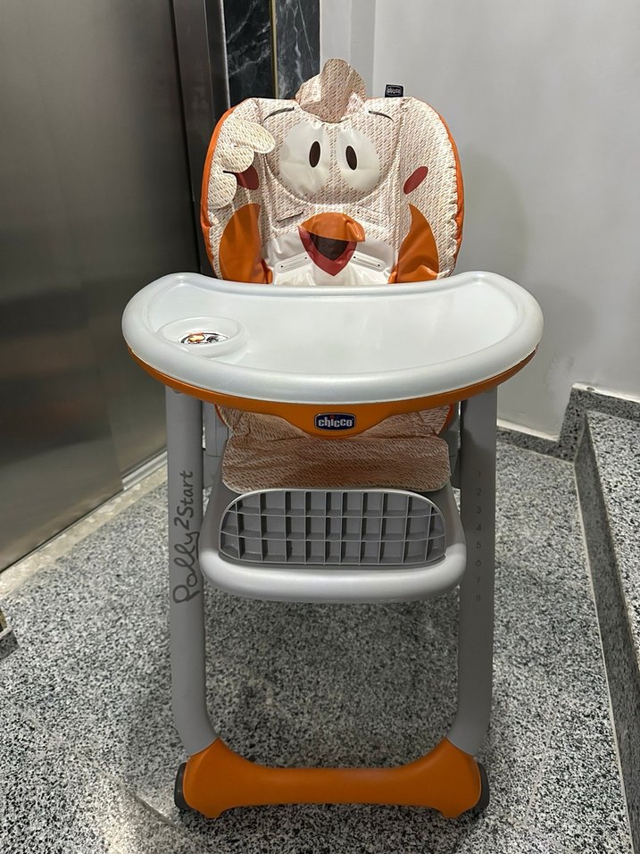 Turuncu Chicco Bebek Mama Sandalyesi - Görsel 4