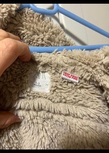 Kız Çocuk Bej Süet Kürklü Ceket zara - Görsel 3