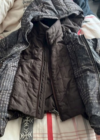 Düğmeli Koyu Kahverengi Erkek Çocuk Kaban - Görsel 8