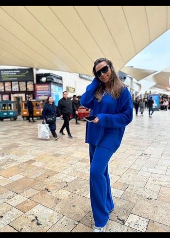 Mavi Kadın Salaş Uzun Takım - Görsel 3