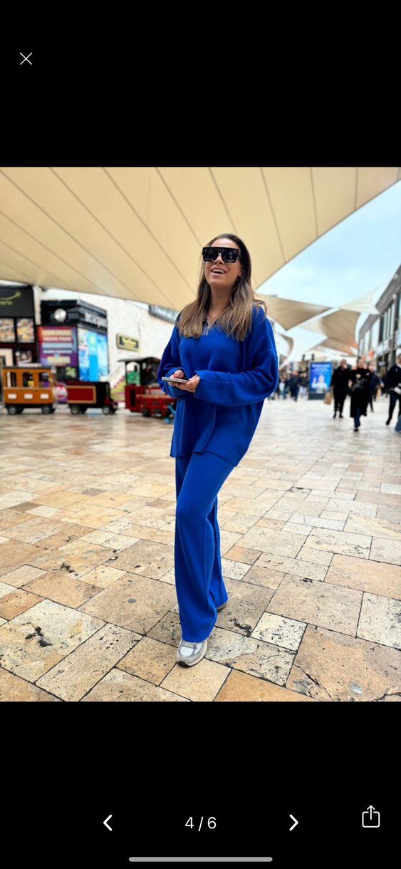 Mavi Kadın Salaş Uzun Takım - Görsel 2