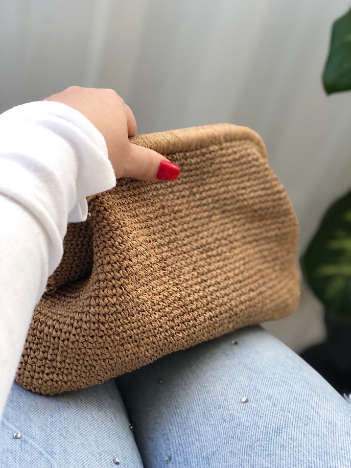 Burslu örgü çanta - Görsel 2