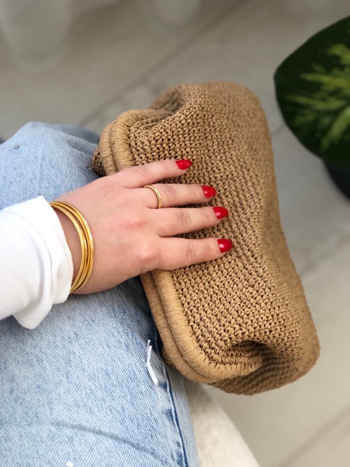 Burslu örgü çanta - Görsel 3