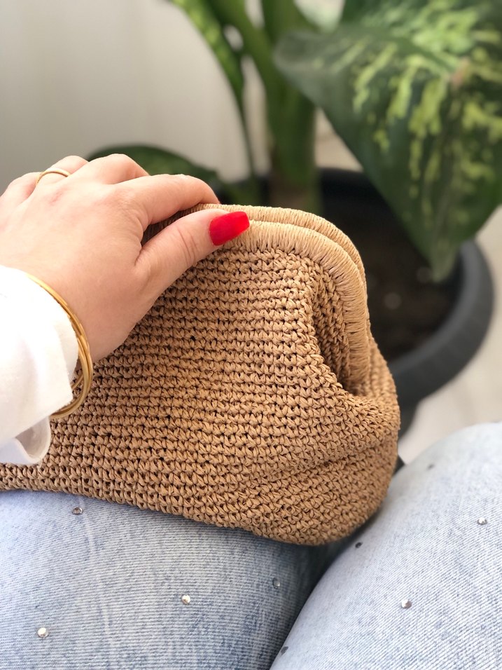 Burslu örgü çanta - Görsel 4