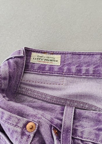 Levis Düğmeli Mor Kadın Denim Jean