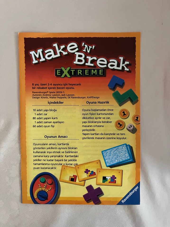 Make 'N' Break EXTREME Çok Renkli Masa Oyunu - Görsel 5