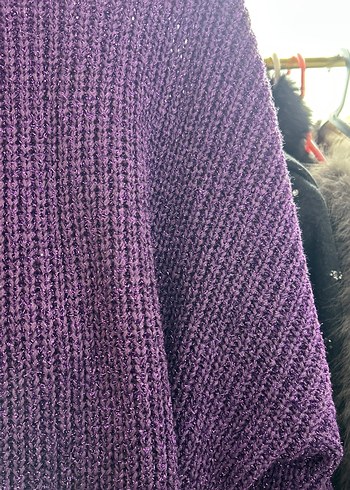 Mor simli Kadın Kazak - Görsel 4