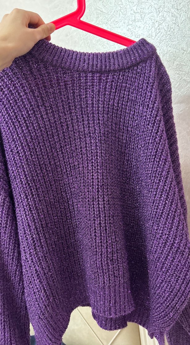 Mor simli Kadın Kazak - Görsel 5