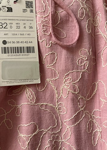 Stradivarius Stradivarius Pembe Çiçek Desenli pantolon