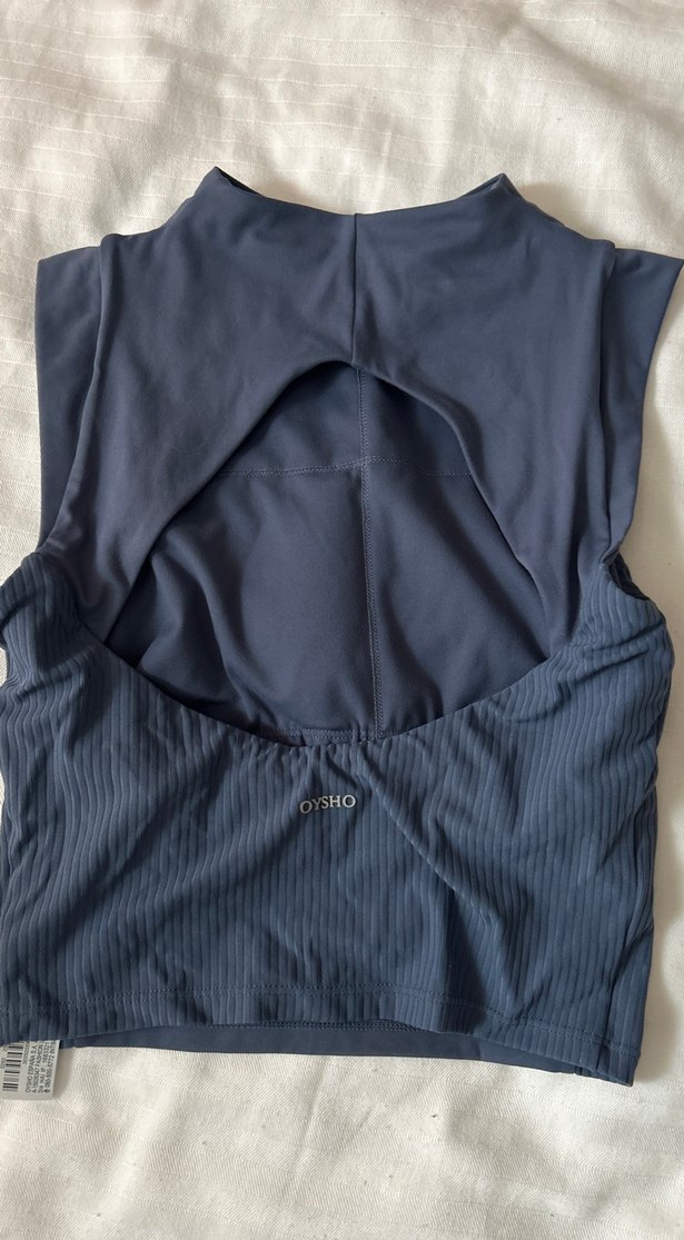 Oysho sırtı açık comfortlux rib tank top - Görsel 2