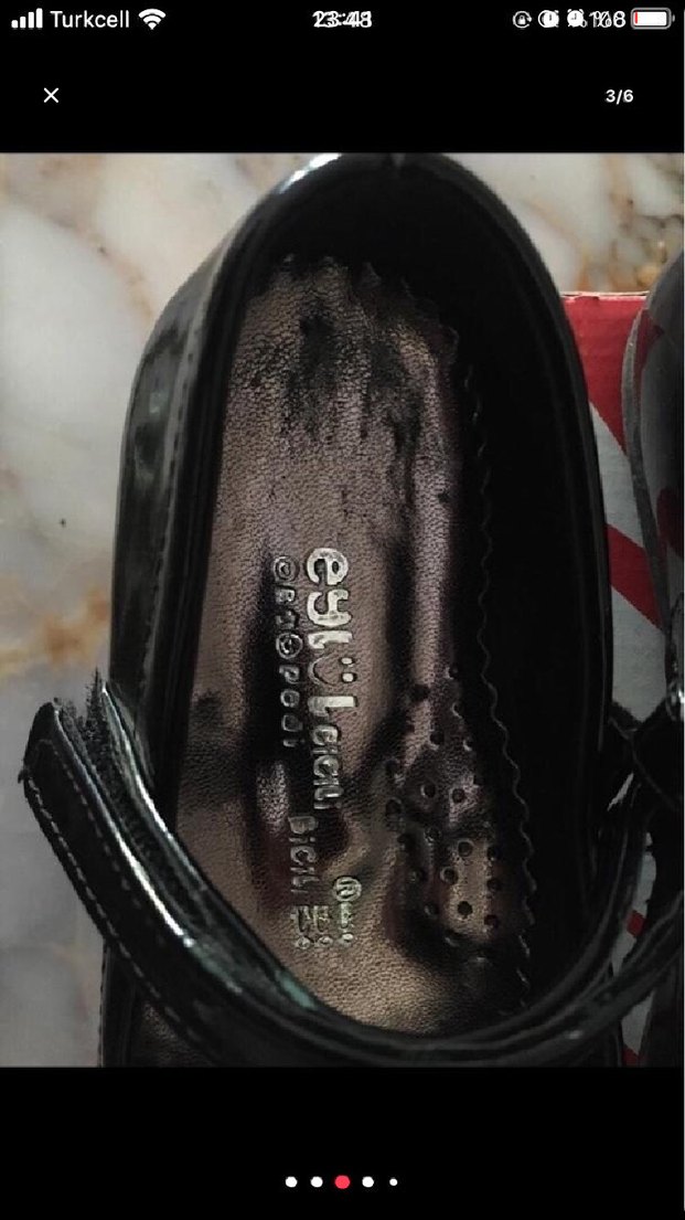 Kız Çocuk Siyah Kemerli Babet Ayakkabı - Görsel 3