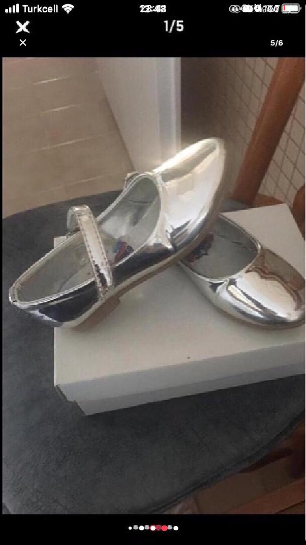 Kız Çocuk Siyah Kemerli Babet Ayakkabı - Görsel 5