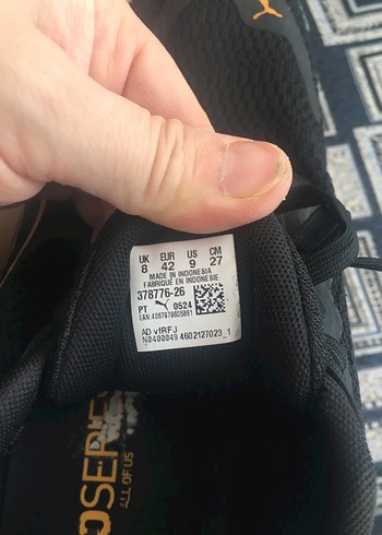 Siyah Erkek Spor Koşu Ayakkabısı - Görsel 6