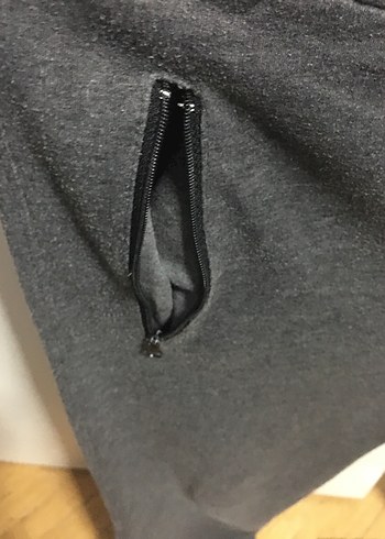 Erkek Siyah Fermuarlı Rahat Eşofman Altı - Görsel 8