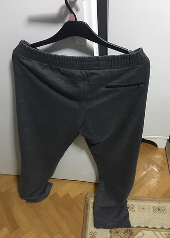 Erkek Siyah Fermuarlı Rahat Eşofman Altı - Görsel 6