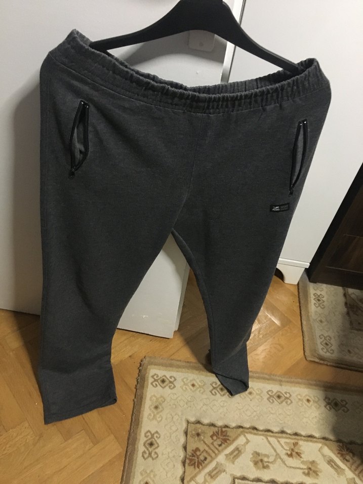 Erkek Siyah Fermuarlı Rahat Eşofman Altı - Görsel 5