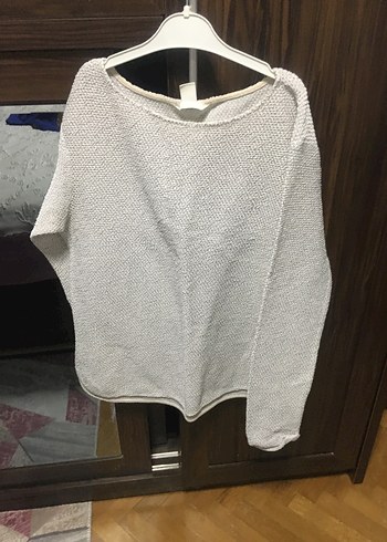 H&M Rahat Ve Sik Ekru Triko Kazak