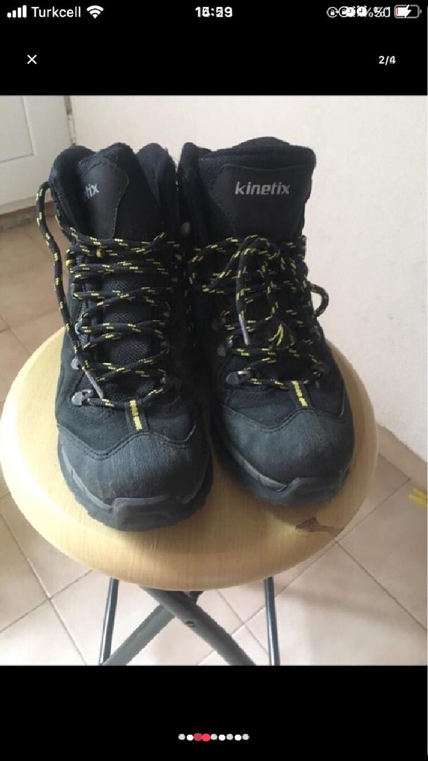 Siyah Bağcıklı Erkek Outdoor Bot - Görsel 2