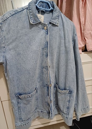 Colins Düğmeli Mavi Kadın Denim Ceket