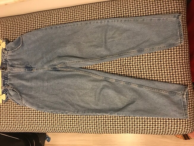 30 Beden mavi Renk Mom jean