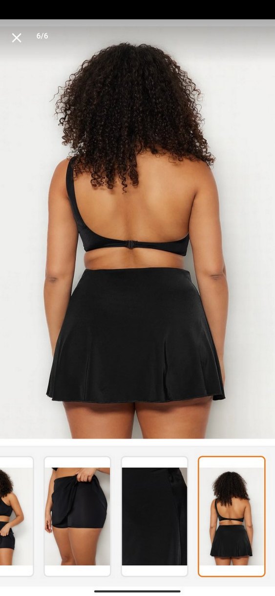 Siyah Şort Etekli bikini altı - Görsel 3