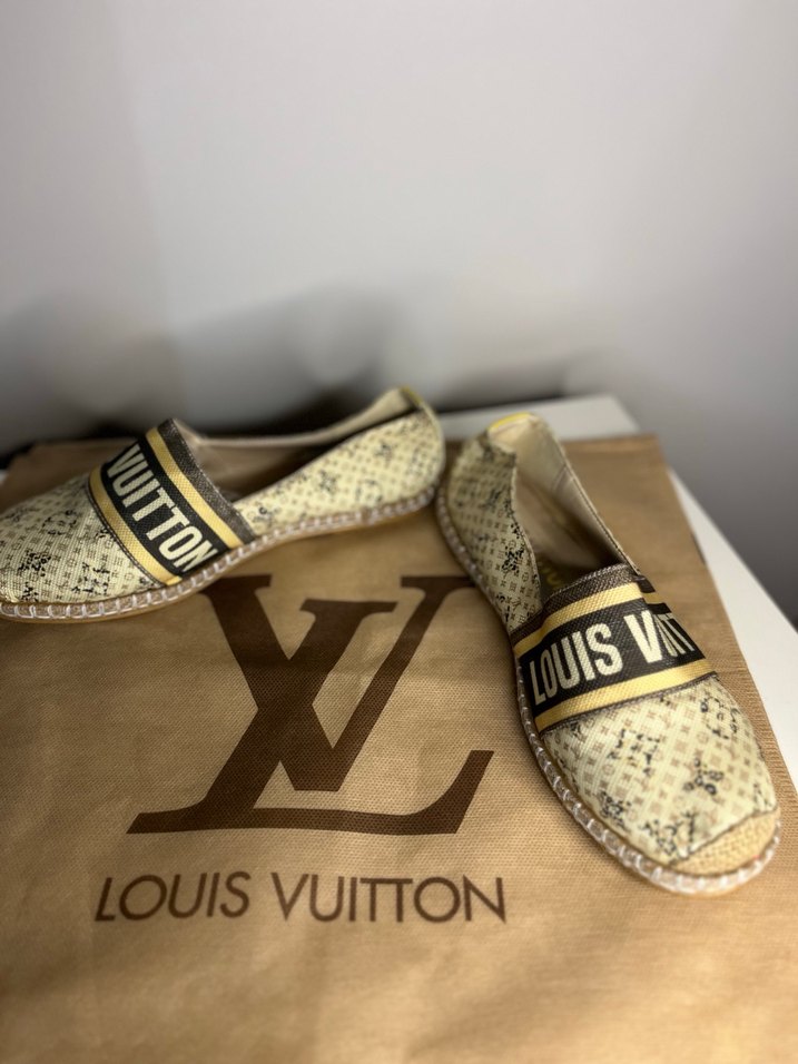 Louis Vuitton Yılan Desenli Kadın Espadril - Görsel 4