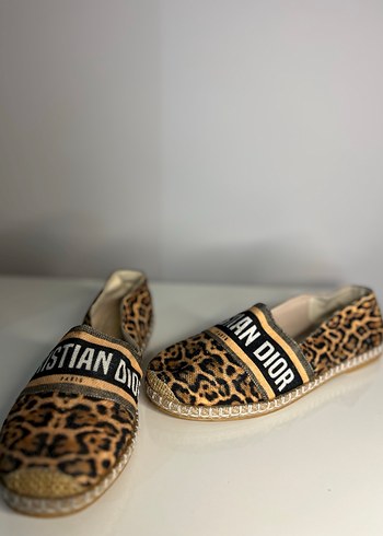 Leopar Desenli Kadın  Espadril babet - Görsel 5