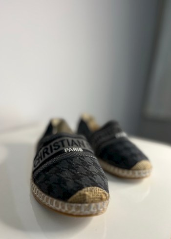 Siyah Yılan Desenli  Espadril Velcro - Görsel 7