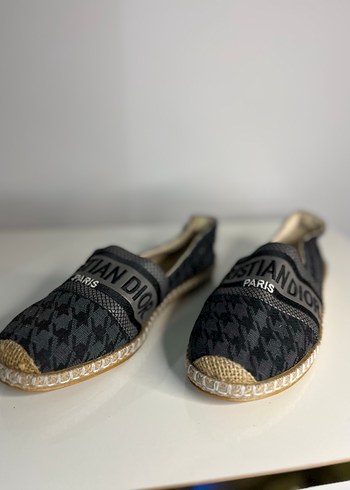 Siyah Yılan Desenli  Espadril Velcro - Görsel 2