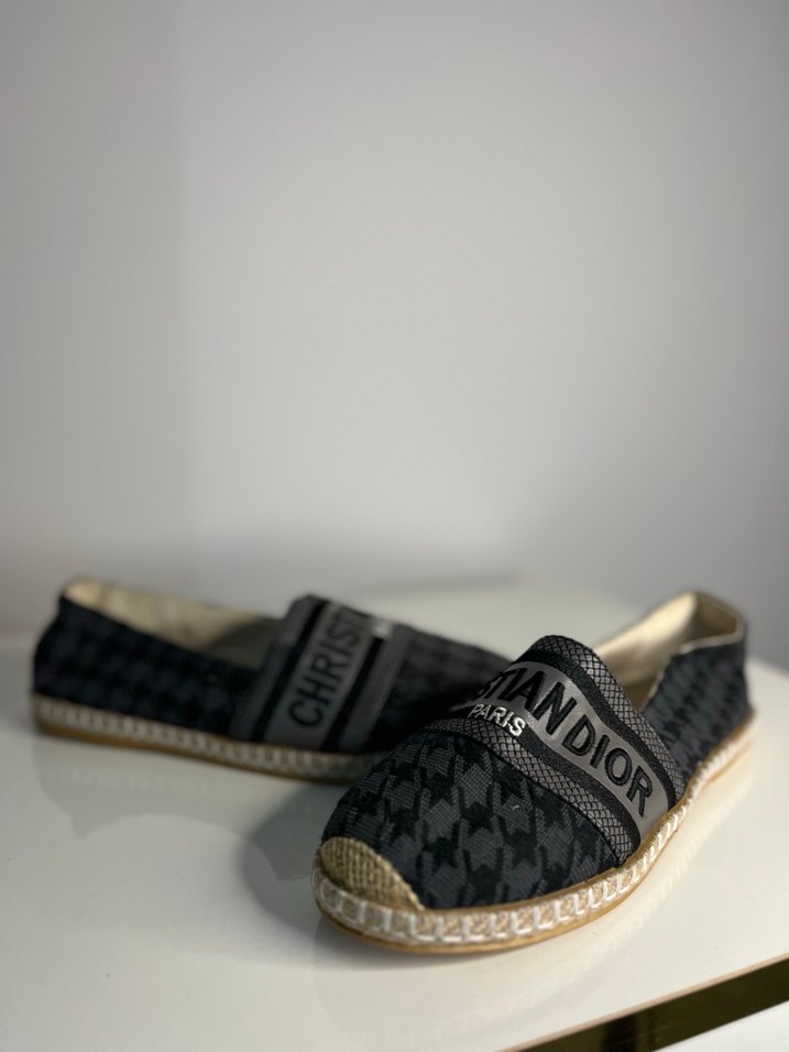 Siyah Yılan Desenli  Espadril Velcro - Görsel 4