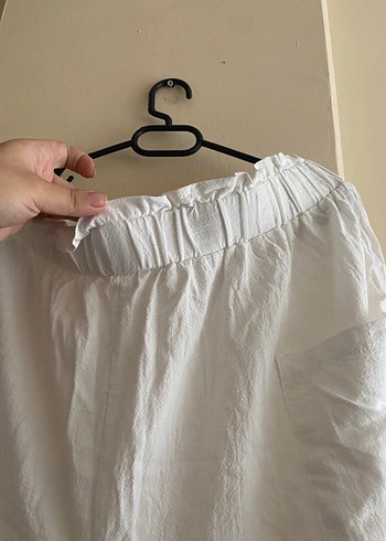 Beyaz Keten büyük beden şort - Görsel 9