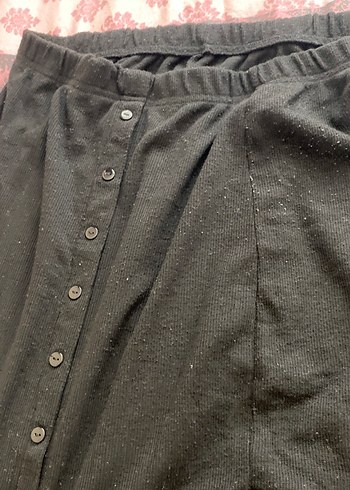 Siyah Midi Hamile Kot Etek - Görsel 4