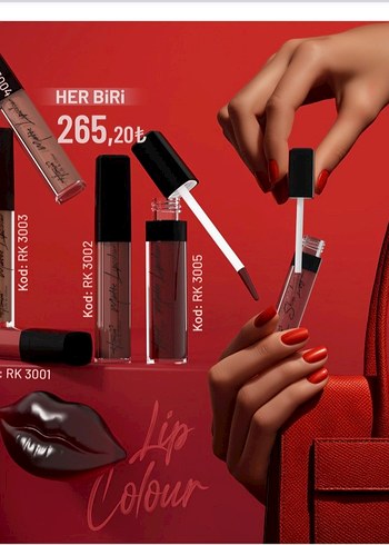 Koyu Kırmızı Sıvı Ruj HERBiRi RK3001