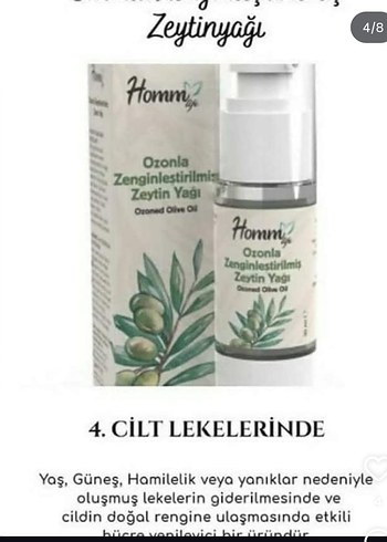 Ozonla Zenginleştirilmiş Zeytin Yağı Serum