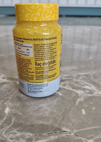 Ocean Gummies Vitamin D3 1000 IU 60 Tablet - Görsel 3