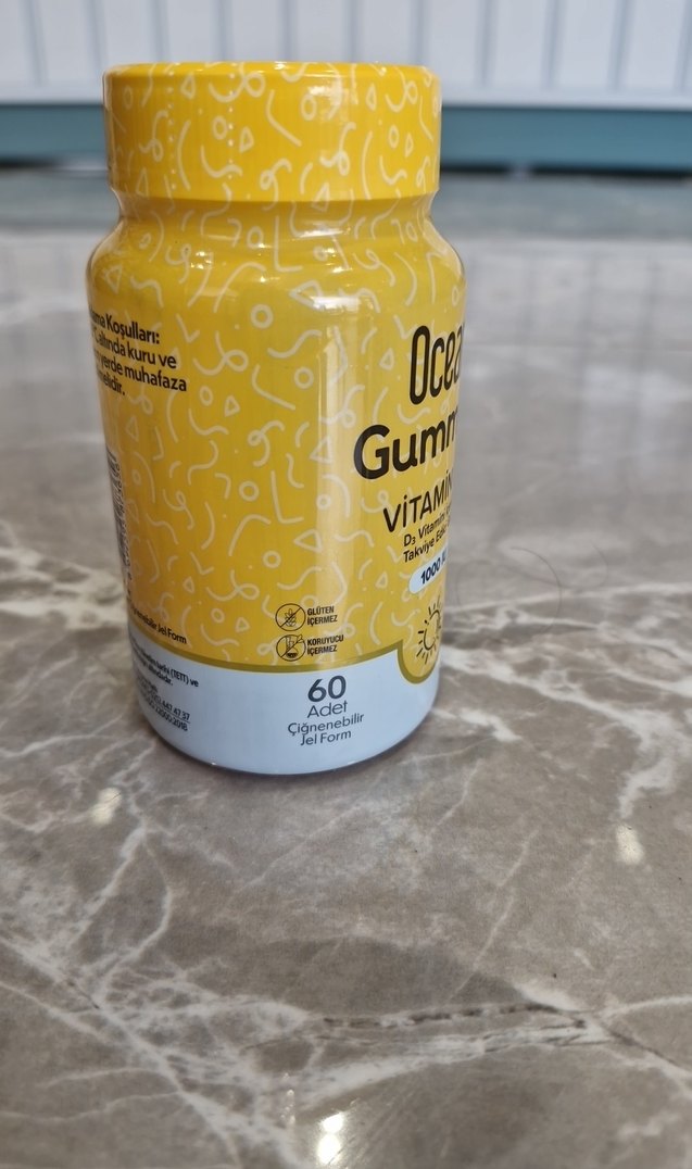 Ocean Gummies Vitamin D3 1000 IU 60 Tablet - Görsel 2