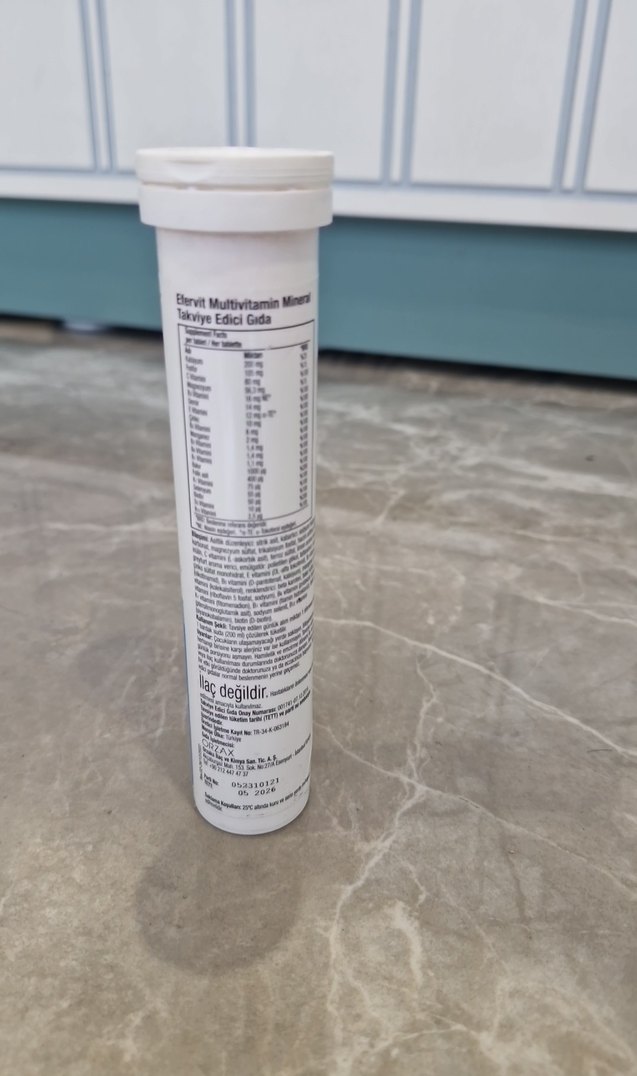 Orzax Efervit Vitamin Mineral Efervesan Tablet - Görsel 3