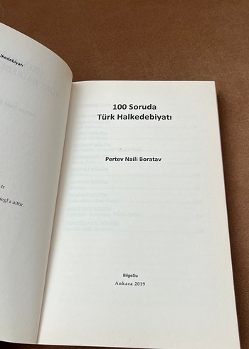  Beden Renk 100 Soruda Türk Halk Edebiyatı - Pertev Naili Boratav
