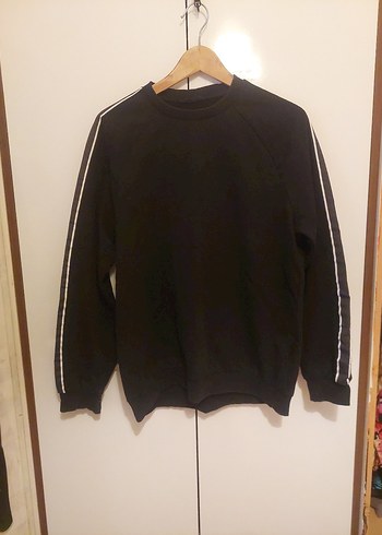 Siyah Erkek Oversize Sweatshirt
