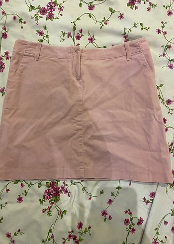 Pembe Midi Kadın Etek